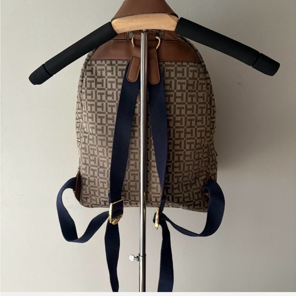 Tommy Hilfiger Brown Patterned Backpack - image 2